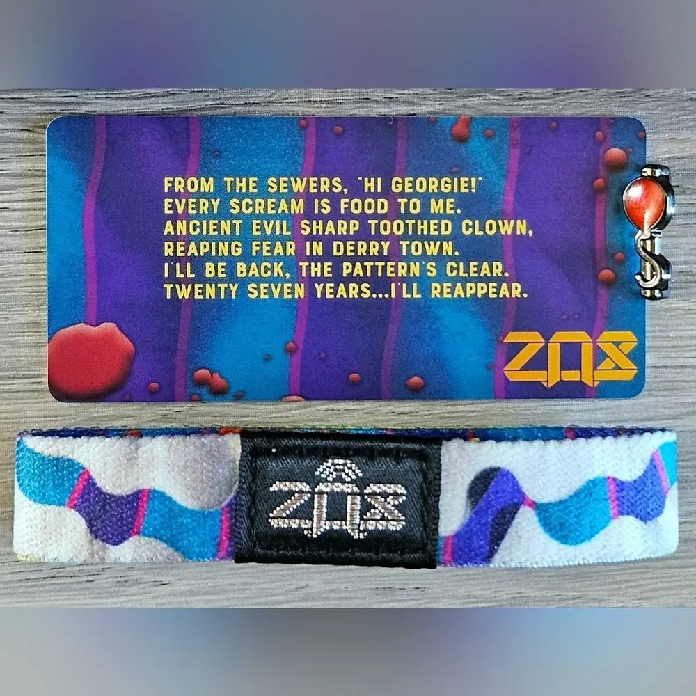 ZOX "FOREVER YOUNG" #403 "IT" DERRY HALLOWEEN GOLDIE Balloon Charm & Wristband - Picture 4 of 5